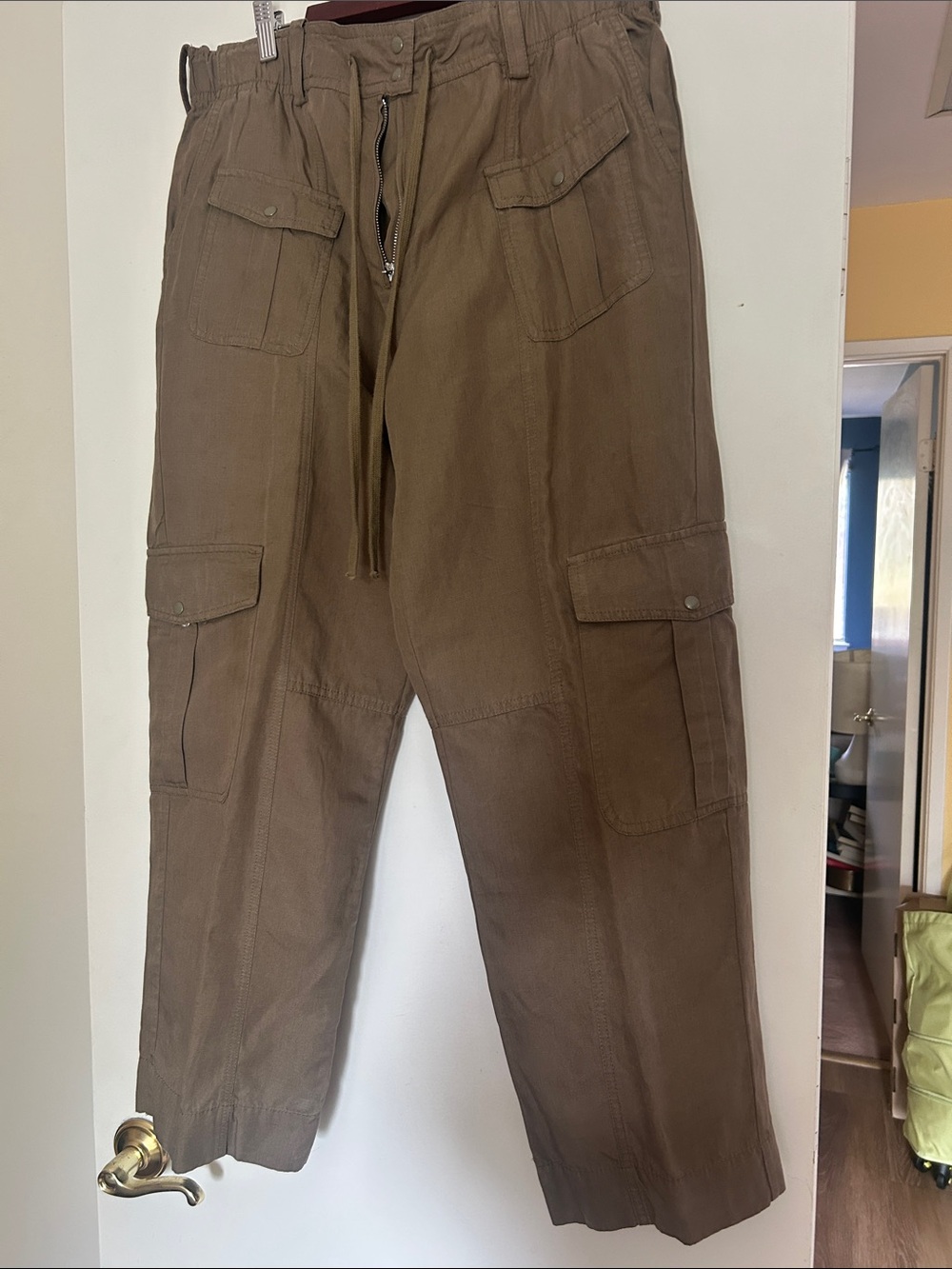 Khaki Brown Cargo Pants — Classic Utility Style